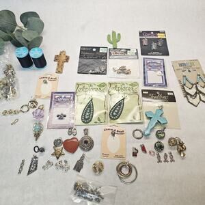 Jewelry Making Crafts Findings Charms, Pendants, Earrings Necklace LOT NWT New!!